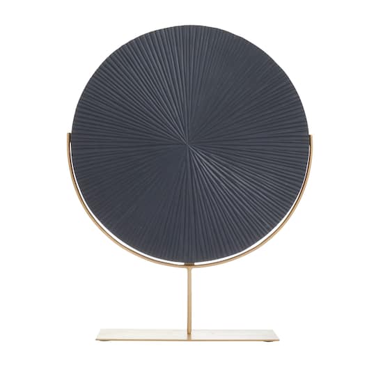 CosmoLiving by Cosmopolitan Black Iron Contemporary Sculpture, 23" x 18" x 4"